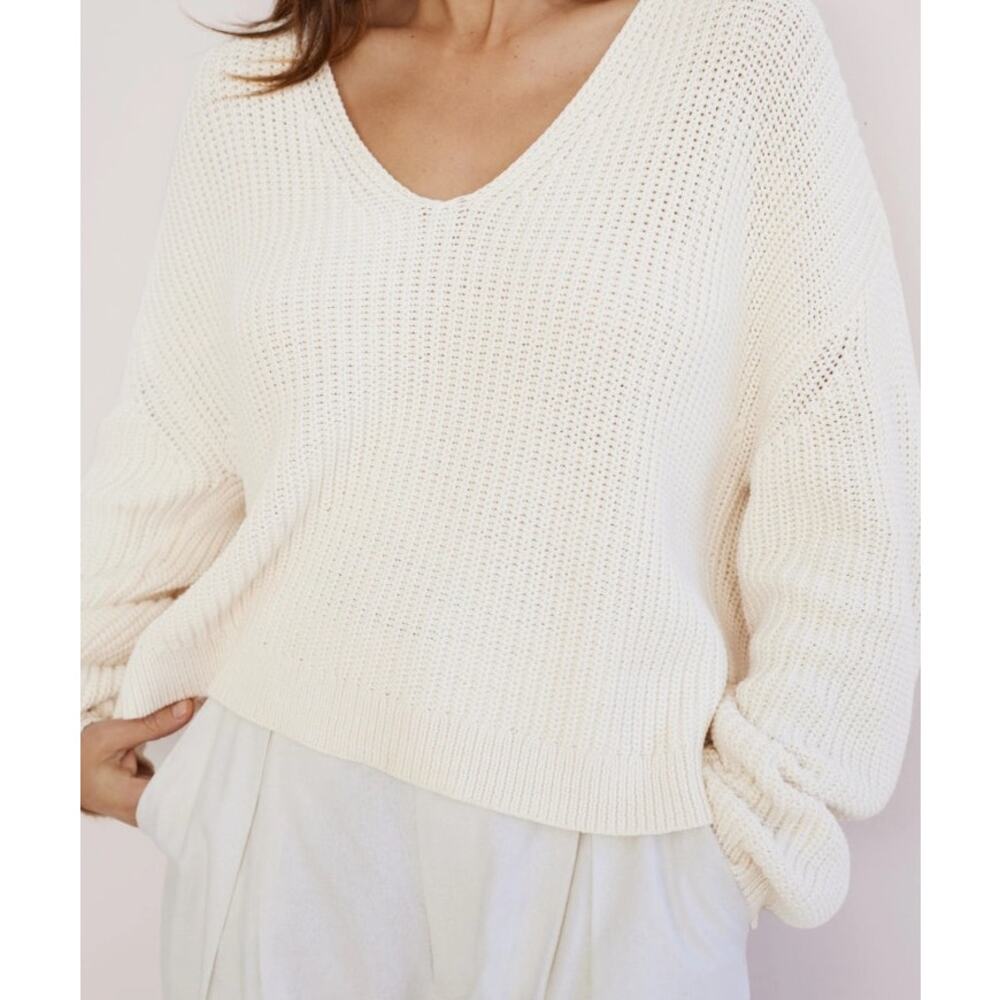 Jenni‎ Kayne Cotton Cabin Sweater Size Small